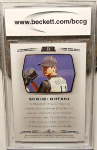 Shohei Ohtani Rookie Card BCCG 10