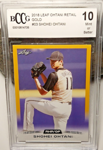 Shohei Ohtani Rookie Card 2018 Leaf 