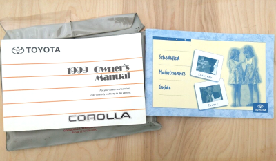 1999 Toyota Corolla Owner’s Manual