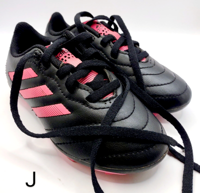 Pink And Black Adidas Girls Soccer Cleats