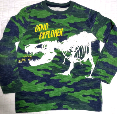 Dinosaur Print Glow in the Dark Shirt