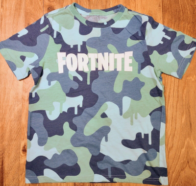 FORTNITE Blue and Green Camo Tee