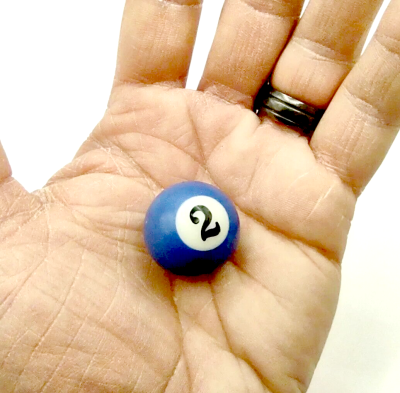 Number Two Mini Pool Ball