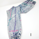 Vintage Splatter Painted Stone Wash Jeans